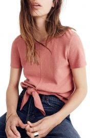 Madewell Modern Tie Front Tee at Nordstrom